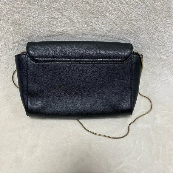 Kate Spade Jill Longacre Couth Black Leather Shoulder Bag Handbag Chain Strap - Picture 14 of 16